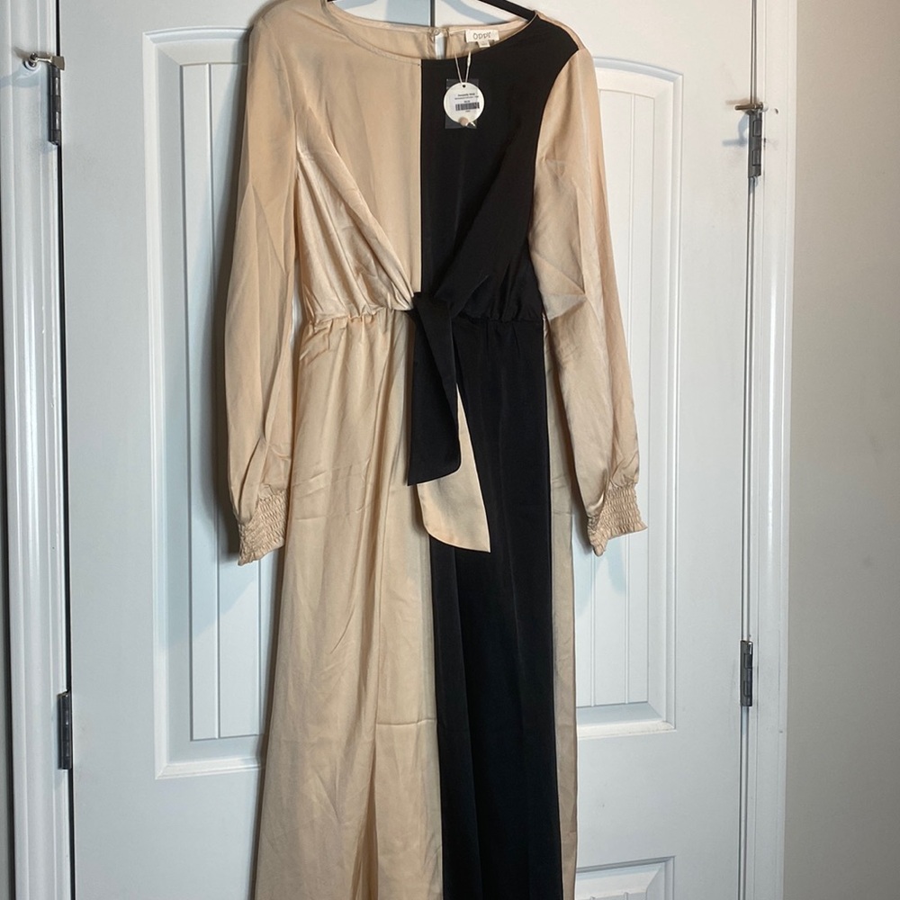 NWT color block dress (L)